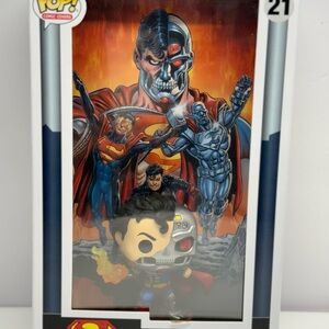 CYBORG SUPERMAN - Funko POP! Comic Covers #21 Vinyl Figure in Hard Case